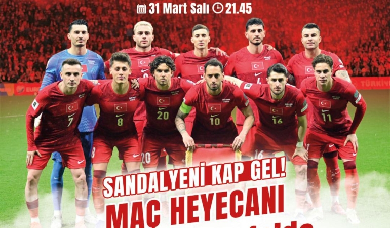 Denizyüzü Kafe’de A Milli Takım’a Destek!