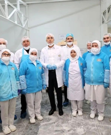 Bakan Işıkhan lokum imalathanesinde