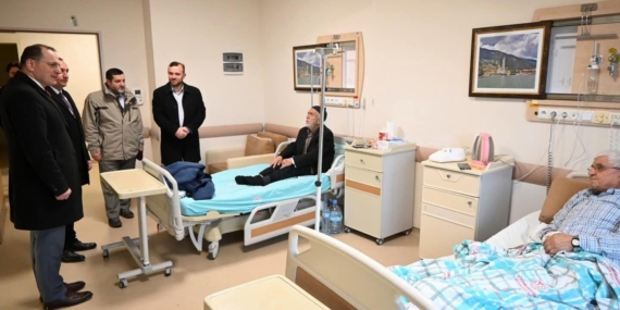 Kaymakam Türker hastaların bayramını kutladı