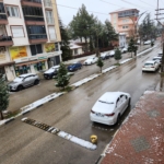 Çay ilçesi güne karla uyandı