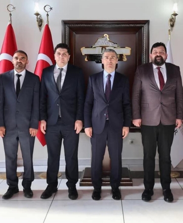 Vali Aktaş, 4 ilçenin yöneticilerini kabul etti