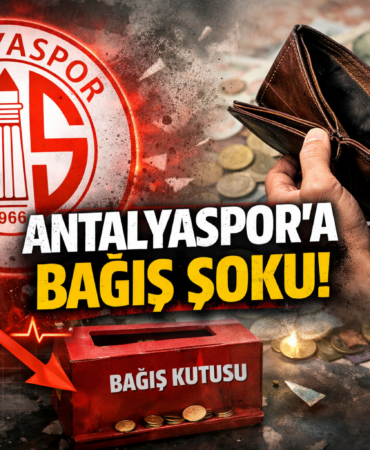Antalyaspor’a Bağış Şoku: 10 Günde Sadece 4 Bin Lira!