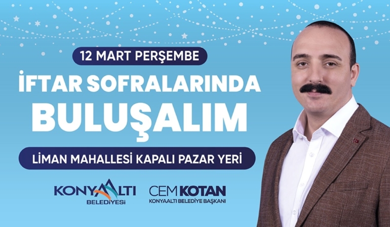 Konyaaltı’nda Ramazan İftarı Liman’da Yapılacak!