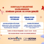 Konyaaltı’nda 23 Nisan Coşkusu: Oyun Şenliği!