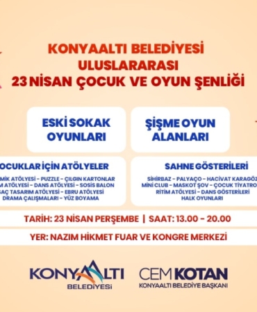 Konyaaltı’nda 23 Nisan Coşkusu: Oyun Şenliği!