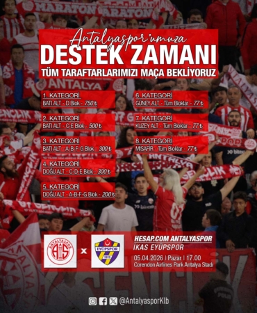 Antalyaspor’a Destek İçin Tribünleri Dolduralım!