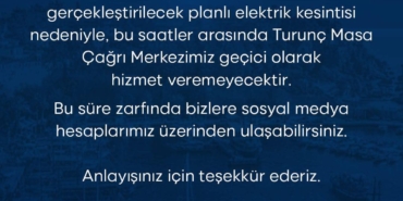Elektrik Kesintisi Hakkında Bilgilendirme