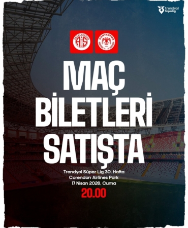 Antalyaspor-Konyaspor Maçı Biletleri Satışta!