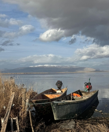 Eber Gölü’nde su seviyesi yükseliyor