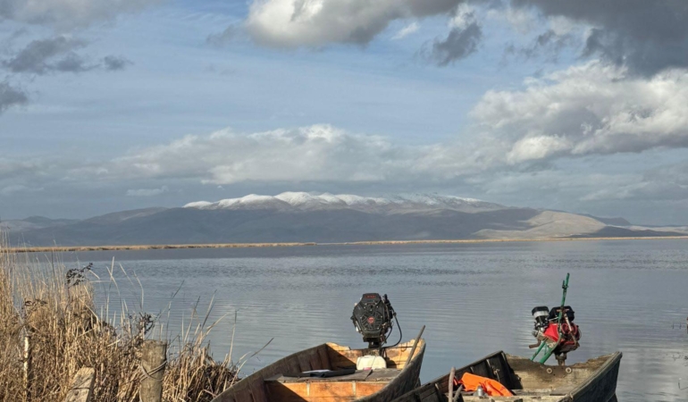 Eber Gölü’nde su seviyesi yükseliyor
