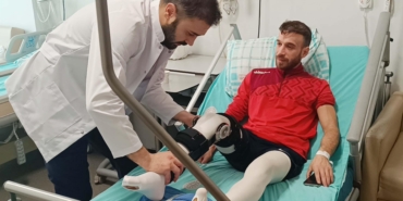Sakatlanan sporcu sağlığına kavuştu