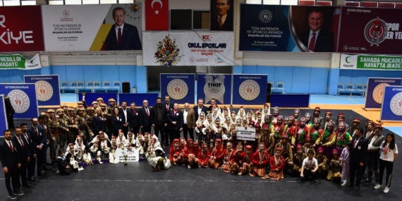 Afyonkarahisar’da Kulüplerarası Halk Oyunları Müsabakaları sona erdi