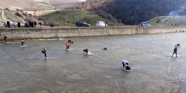 Taşan barajdan çuval ve kasayla balık yakaladılar