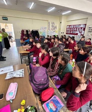 Jandarmadan trafik eğitimi