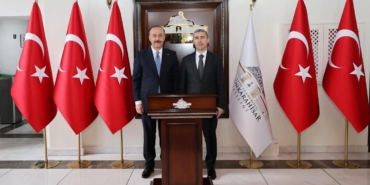 Vali Aktaş mevkidaşı Erin’i ağırladı