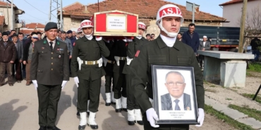 Kıbrıs gazisi askeri törenle uğurlandı