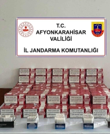 Jandarmadan kaçak sigara operasyonu