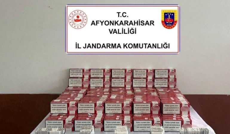 Jandarmadan kaçak sigara operasyonu