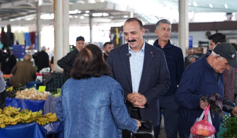 Başkan Kotan, Pazar Yerinde Esnafla Buluştu!