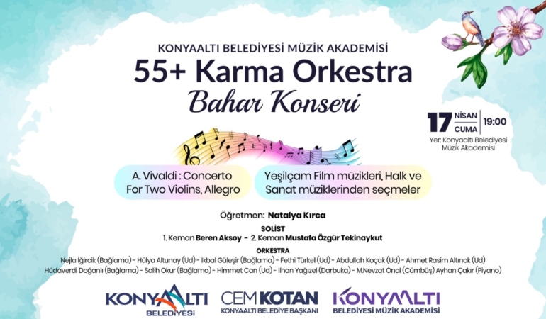 Konyaaltı’nda İki Ücretsiz Müzik Konseri!