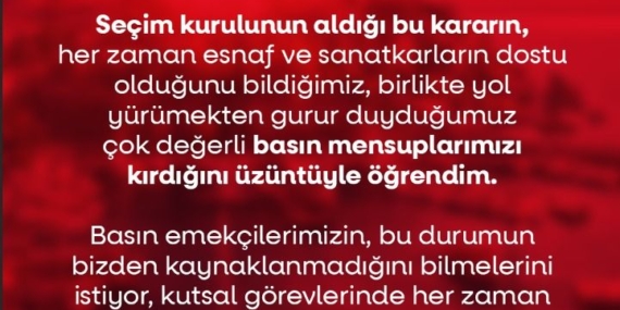 Basının Destekçisi AESOB’dan Açıklama Geldi!