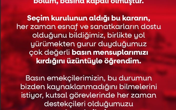 Basının Destekçisi AESOB’dan Açıklama Geldi!