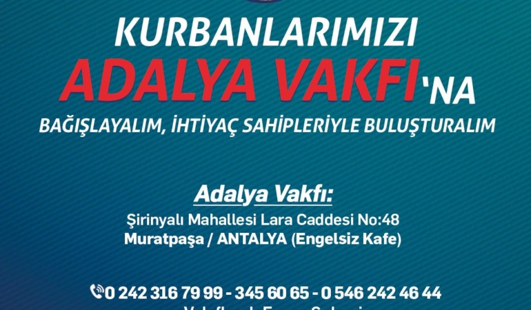 Kurban Bayramı’nda Dayanışma İçin Birlik Olalım!