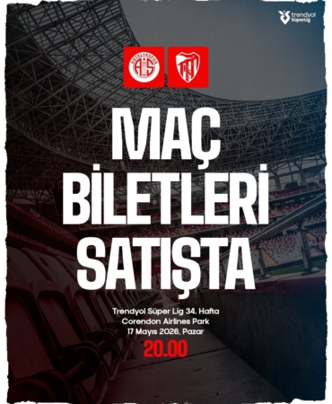 Antalyaspor-Kocaelispor Maç Biletleri Satışta!