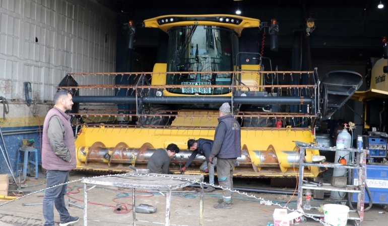 Biçerdöverler hasada hazırlanıyor