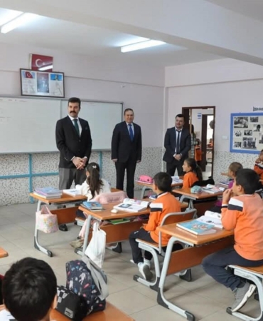Kaymakamdan köy okullarına ziyaret