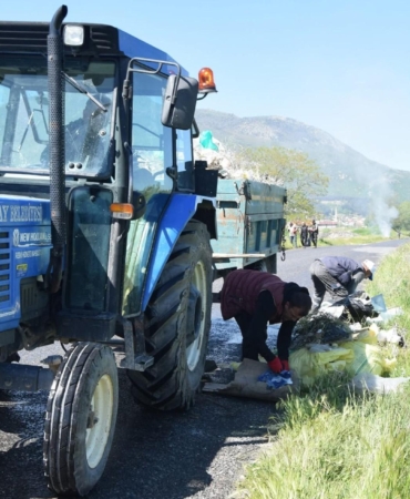 Çay ilçesinde çevre temizliği
