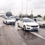 Çay Dörtyol kavşağında bayram tatili yoğunluğu