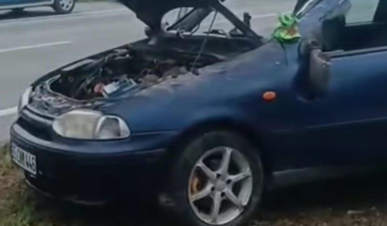 Yoldan çıkan otomobil takla attı: 5 yaralı