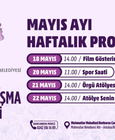 Alanya Kadın Danışma Merkezi’nde Etkinlik Haftası!