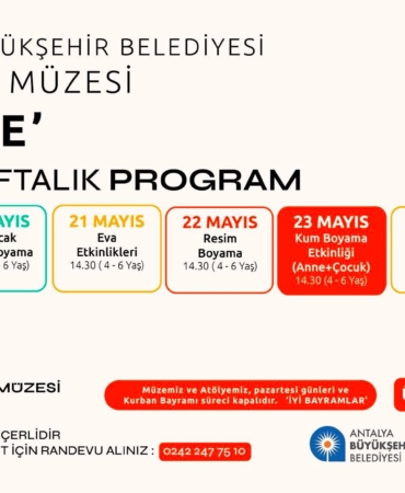 Antalya Oyuncak Müzesi’nde Renkli Atölye Haftası!
