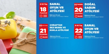 Antalya’da Ücretsiz Eğlenceli Atölyeler Başlıyor!