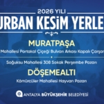 Kurban Bayramı İçin Ücretsiz Kesim Yerleri! 🐏
