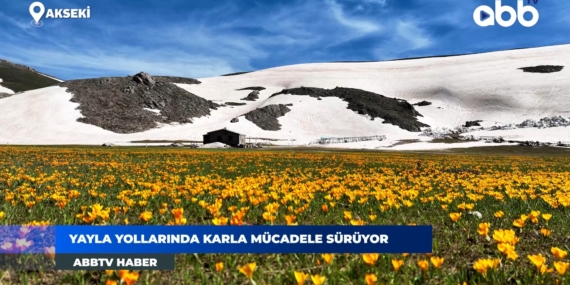 Akseki Yaylası’nda Kar Küreme Çalışmaları Başladı