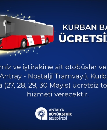Kurban Bayramı’nda Ulaşım Ücretsiz!