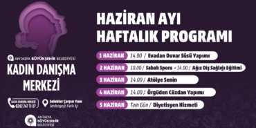 Kadınlar için Haftalık Etkinlik Programı! 🌟